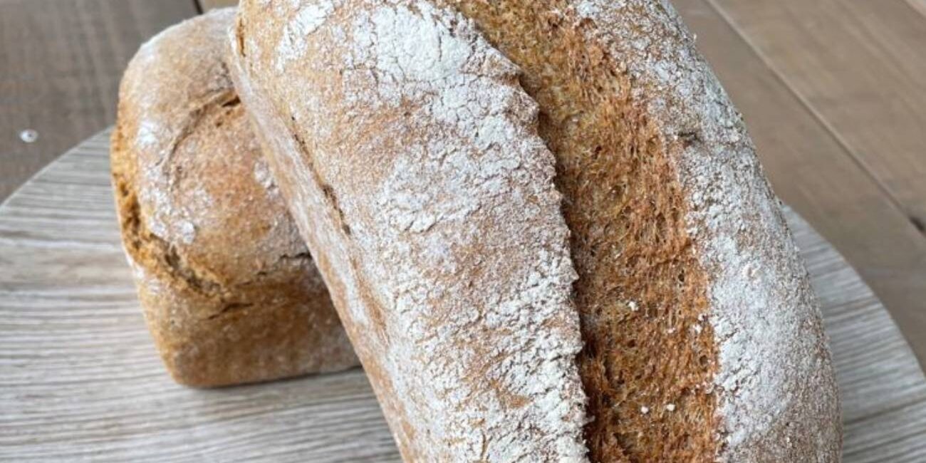 pan integral con harina